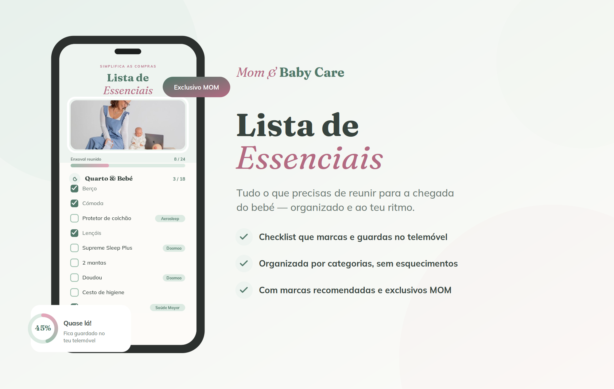 Lista de Essenciais Mom & Baby Care