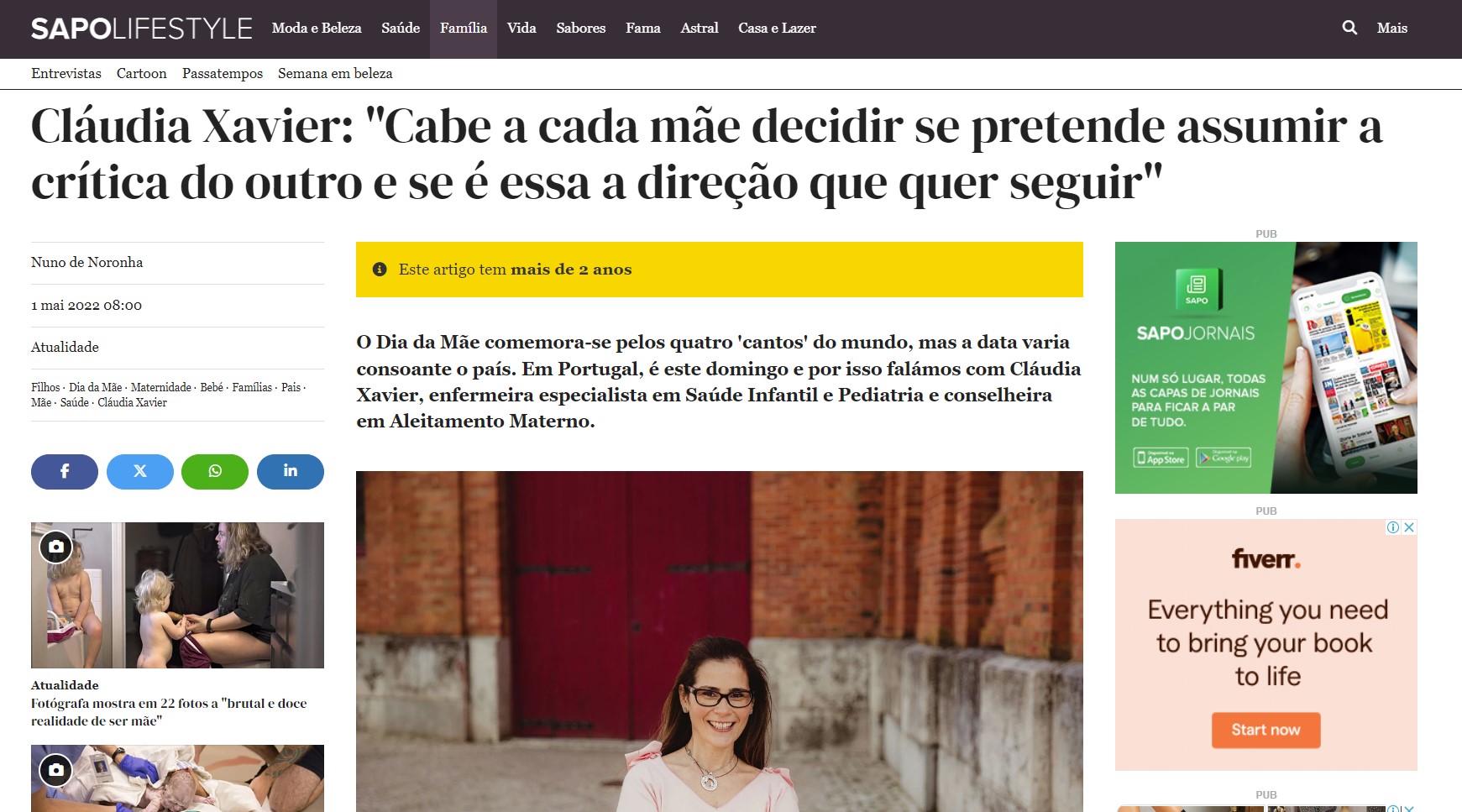 Entrevista ao SAPO Lifestyle